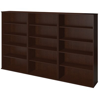 Bush Business Furniture Westfield Elite 66H Bookcase Storage Wall, Mocha Cherry (SRE149MR)