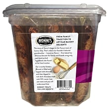 Nonnis individually wrapped Salted Caramel Italian Cookies, .86oz value pack of 25 in a 21.5oz tub