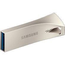 Samsung BAR Plus 256GB USB 3.1 Type A Flash Drive, Champagne Silver  (MUF-256BE3/AM)