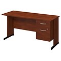 Bush Business Furniture Westfield Elite 60W x 24D C Leg Desk with 3/4 Pedestal, Hansen Cherry (SRE190HCSU)