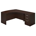 Bush Business Furniture Westfield Elite 60W Right Handed L Desk with Return and Pedestal, Mocha Cherry, Installed (SRE204MRSUFA)