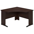Bush Business Furniture Westfield Elite 48W x 48D C-Leg Corner Desk, Mocha Cherry, Installed (WC12951FA)