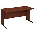 Bush Business Furniture Westfield Elite 60W x 30D C Leg Desk, Hansen Cherry, Installed (WC24564FA)