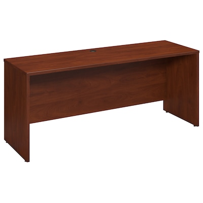 Bush Business Furniture Westfield Elite 72W x 24D Desk/Credenza/Return, Hansen Cherry (WC24526)