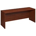 Bush Business Furniture Westfield Elite 72W x 24D Desk/Credenza/Return, Hansen Cherry, Installed (WC24526FA)