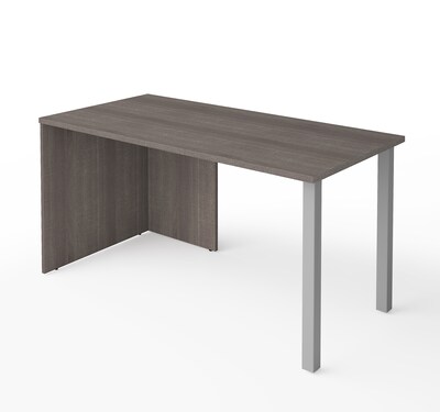 Bestar I3 Plus Table with Metal Legs in Bark Gray (160402-47)