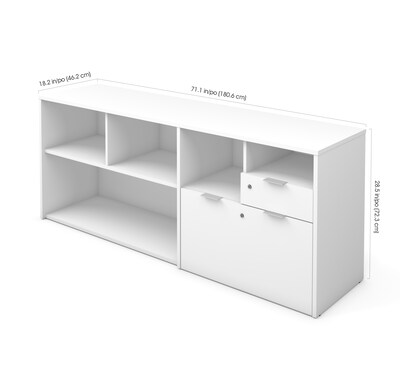 Bestar® I3 Plus Credenza in White (160610-1117)