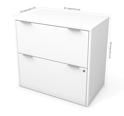 Bestar I3 Plus Lateral File in White (160630-1117)