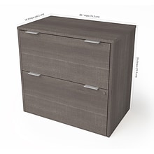 Bestar I3 Plus Lateral File in Bark Gray (160630-1147)