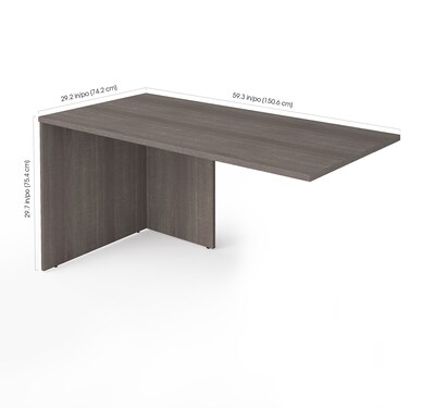 Bestar I3 Plus Return Table in Bark Gray (160810-1147)