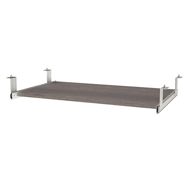Bestar I3 Plus Keyboard Shelf in Bark Gray (160830-1147)