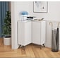 Bestar Small Space Krom Corner Storage Unit in White (17162-1117)