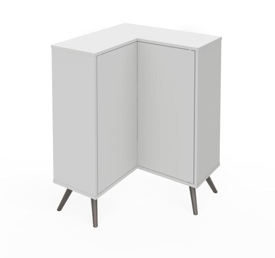 Bestar Small Space Krom Corner Storage Unit in White (17162-1117)