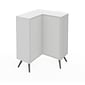 Bestar Small Space Krom Corner Storage Unit in White (17162-1117)