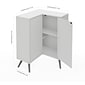 Bestar Small Space Krom Corner Storage Unit in White (17162-1117)