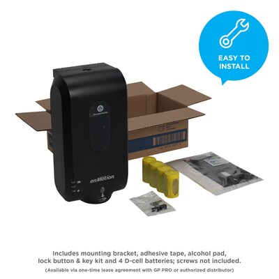 enMotion Gen2 Automatic Wall Mounted Hand Soap/Hand Sanitizer Dispenser, Black (52057)