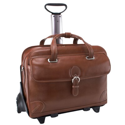 Siamod VERNAZZA, CARUGETTO, Napa Cashmere Leather, Patented Detachable -Wheeled Laptop Briefcase, Co