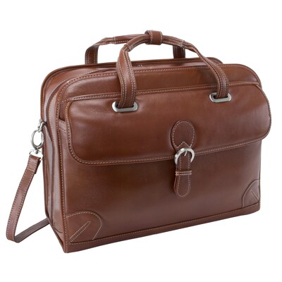 Siamod VERNAZZA, CARUGETTO, Napa Cashmere Leather, Patented Detachable -Wheeled Laptop Briefcase, Co