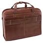 Siamod VERNAZZA, CARUGETTO, Napa Cashmere Leather, Patented Detachable -Wheeled Laptop Briefcase, Cognac (45294)