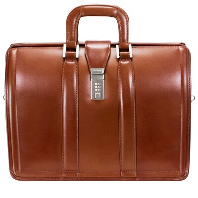 McKlein V Series Laptop Briefcase, Brown Leather (83344)