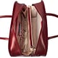 McKlein W Series, WILLOWBROOK, Genuine Cowhide Leather,Patented Detachable -Wheeled Ladies' Laptop Briefcase, Red (94986)