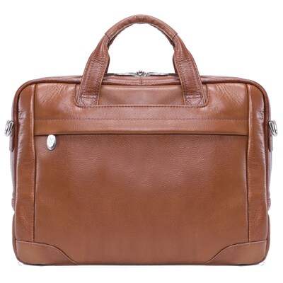 McKlein S Series Laptop Briefcase, Brown Leather (15484)