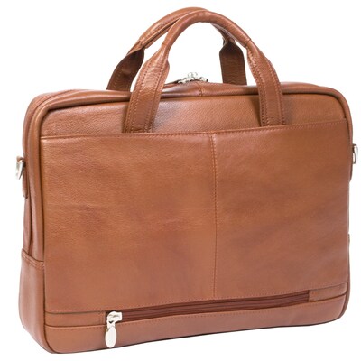 McKlein S Series Laptop Briefcase, Brown Leather (15484)