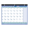 2019 Brownline® 12-Month Monthly Mini Desk Pad, 11 x 8-1/2, 3-Hole Punched to fit binder (C181721-19)