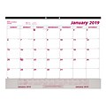 2019 Brownline® 12-Month Monthly Desk Pad w/ Clear Protective Sheet Strip, 22 x 17 (C1731V-19)