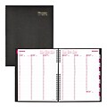 2019 Brownline® CoilPro™ 12-Month Weekly Appointment Book, 11 x 8-1/2, Black Lizard-Like Hard Cover (CB950C.BLK-19)