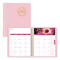 2019 Brownline® Pink Ribbon, Breast Cancer Awareness 14-Month Monthly Planner, 8-7/8 x 7-1/8, Soft Pink Cover (CB1219.PNK-19)