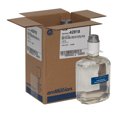 enMotion Gen2 Moisturizing Foam Soap Refill by GP PRO, Dye and Fragrance Free, 1200 mL, 2/Carton (42