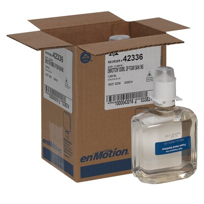 enMotion Moisturizing Foaming Hand Sanitizer Dispenser Refills by GP PRO, 1000 mL., 2/Carton (42336)