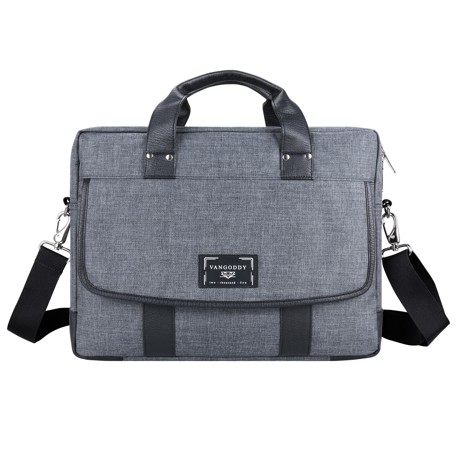 Vangoddy Chrono Grey Laptop Messenger Bag Fit 14 to 15.6 Inch Laptop (MSBLEA133)