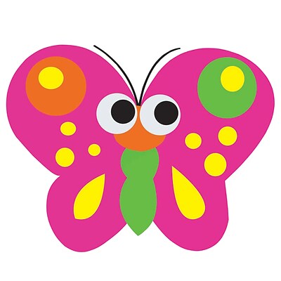 Ashley® Magnetic Whiteboard Eraser, Butterfly, Grades All, 2/Bd