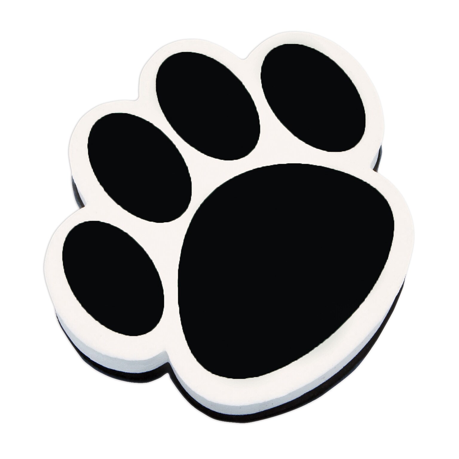 Ashley® Magnetic Whiteboard Eraser, Black Paw, 6 EA/BD