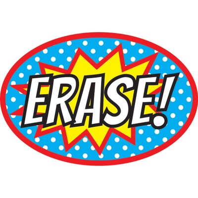 Magnetic Whiteboard Erasers, Superhero Erase!