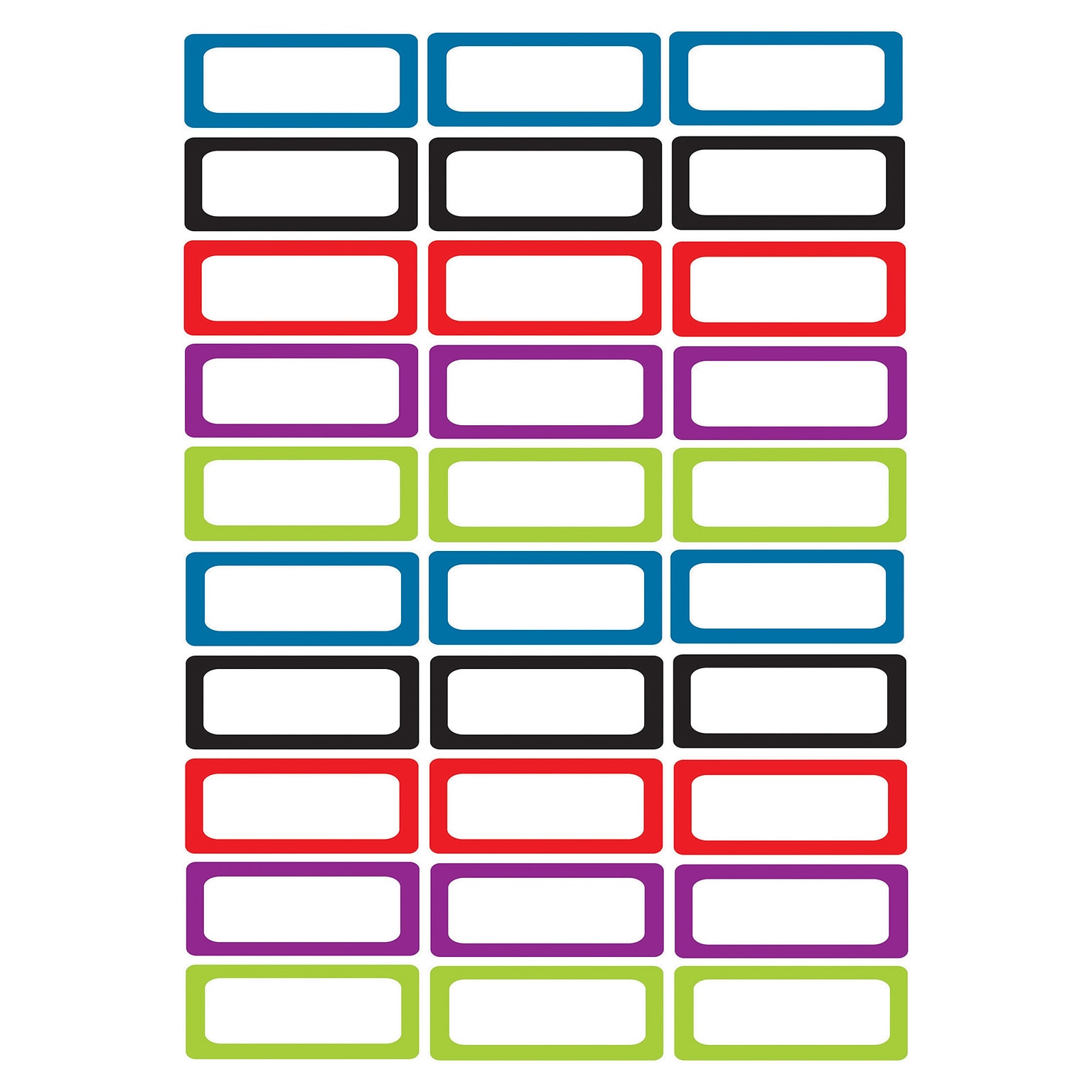 Ashley Productions Die-Cut Magnet Foam Labels/Nameplates Multi-Themed Magnetic Cut Outs, 30/Pack