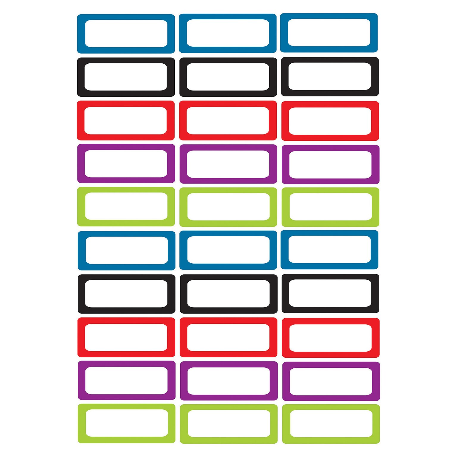 Ashley Productions Die-Cut Magnet Foam Labels/Nameplates Multi-Themed Magnetic Cut Outs, 30/Pack
