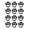 Ashley® Die-Cut Magnetic Nameplates, Black Paws