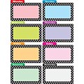 Ashley Dots File Days Of The Week Die Cut Magnetic File Card, 8/Pack