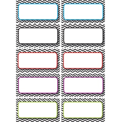 Ashley K Black Chevron 12th Grade Die-Cut Magnet Name Plate, 11 x 8.5, 10/Pack (ASH10132)