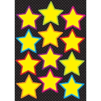 Ashley Productions 8 1/2 x 11 Die-Cut Magnetic Yellow Stars, Yellow (ASH10140)