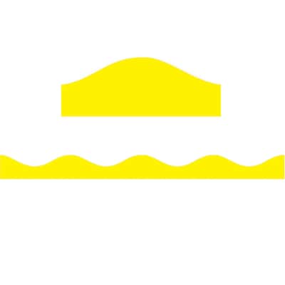 Ashley Kindergarten - 12th Grade Magnetic Border, Yellow, 12/Pack