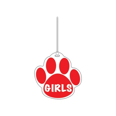 Red Paw Hall Pass, Girls, 4 x 4