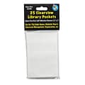 Ashley Clearview Library Pockets, 25/Pack (ASH10408)