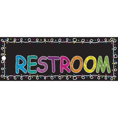 Ashley Laminated Chalk Restroom Pass, Bundle of 3 (ASH10660)
