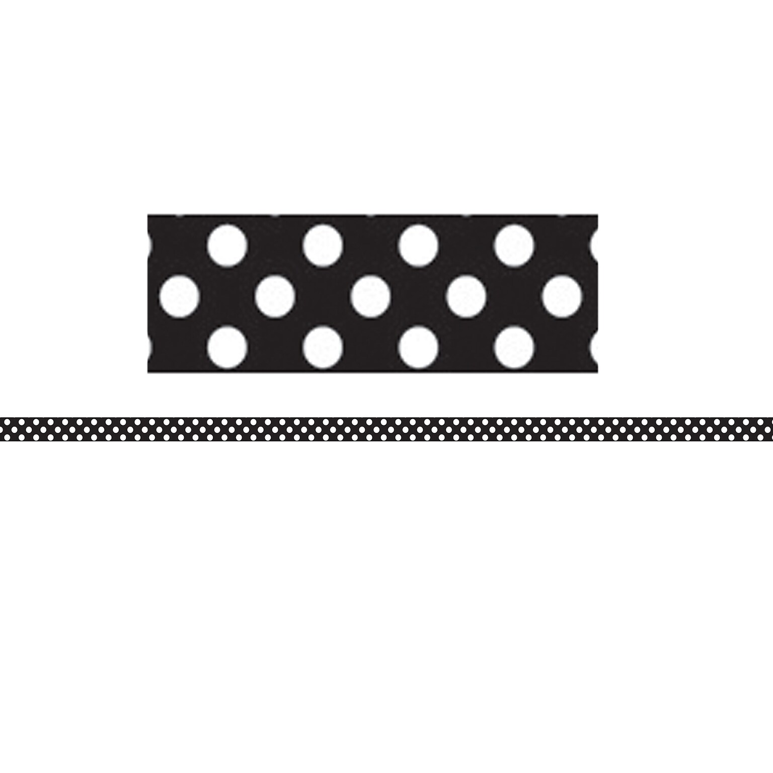 Ashley Productions Mini Magnetic MAGI-STRIPS, Black & White Dots (12 x .375)