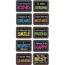Ashley Motivation Phrase Mini Whiteboard Erasers, Lightweight, Multicolor, 10/Pack