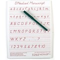 Ashley Write-On, Wipe-Off Boards, 9x12, DNealian Manuscript (ASH912DMT)
